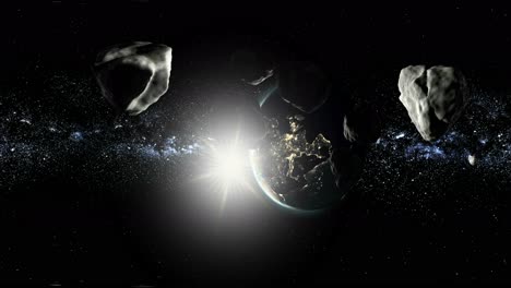 vr-360-asteroids-in-space-fly-to-earth